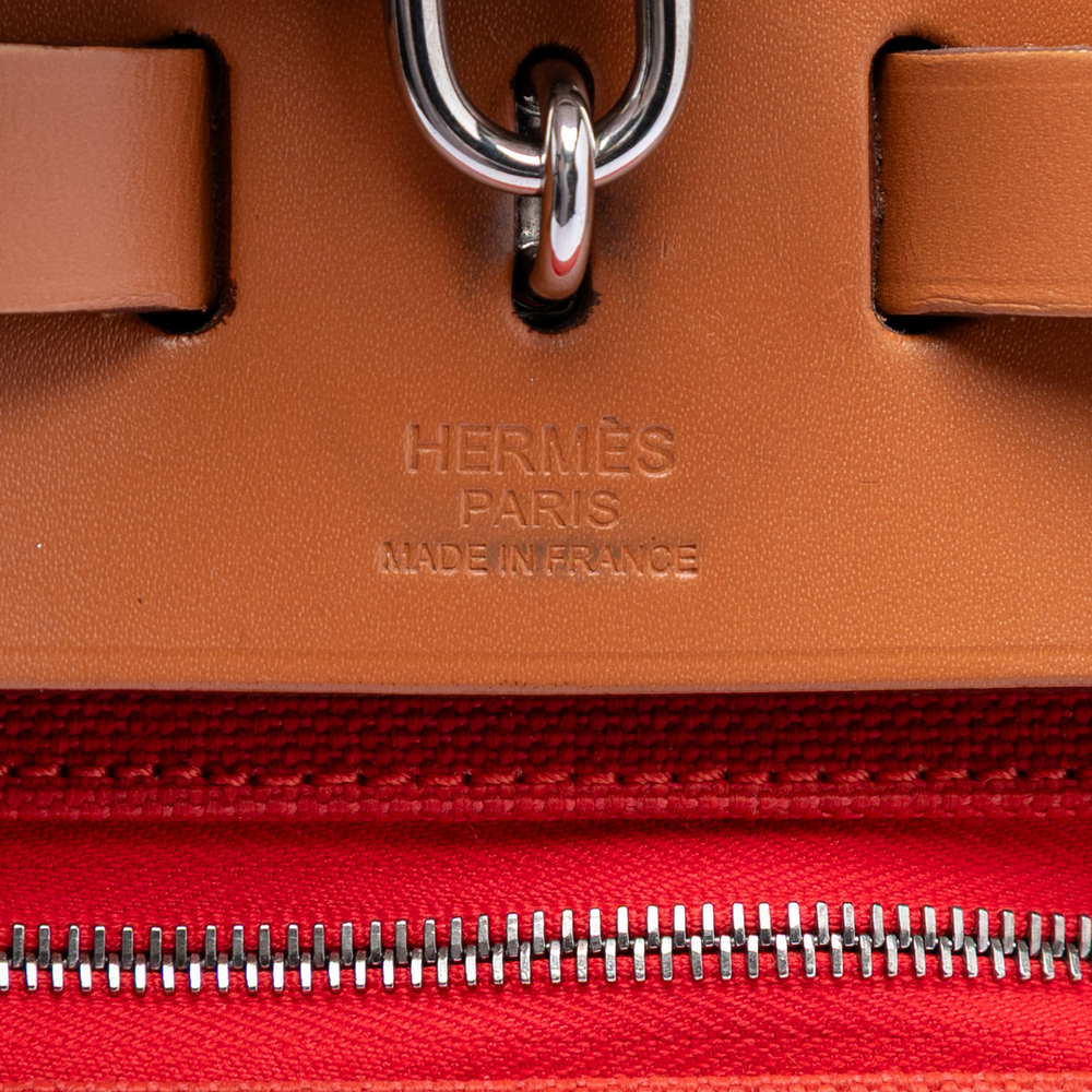 Pre-Loved Hermes Toile Herbag Zip 31 - Picture 5 of 8
